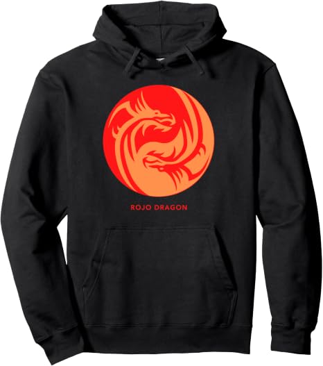 Rojo Dragon Spinning Dragons Hoodie