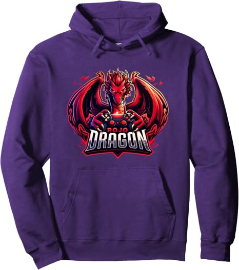 Rojo Dragon Logo Pullover Hoodie
